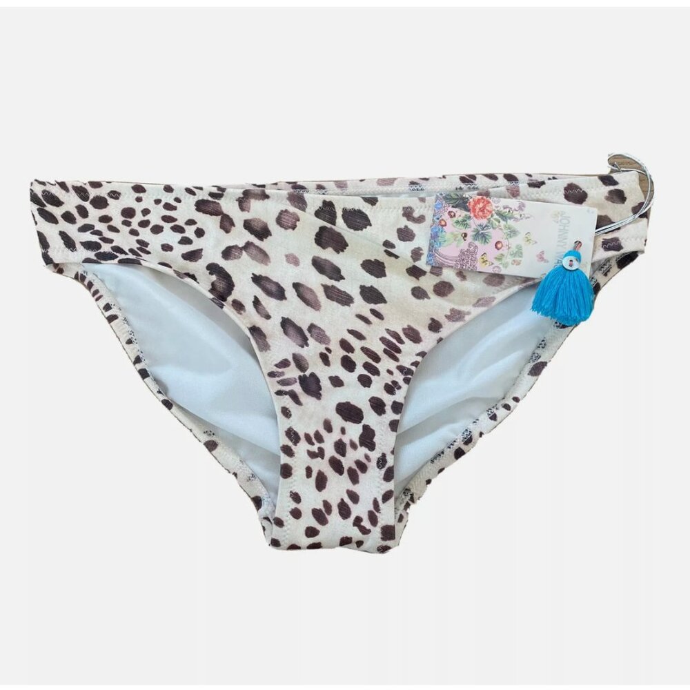 NWT Johnny Was California Oksana Leopard Bikini Swim Bottom XS